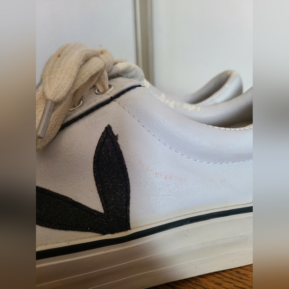 Playboy Sneakers, white with black sparkled ears, size 9 - Picture 6 of 10